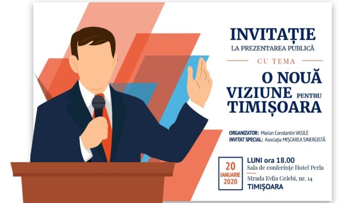 „O noua Viziune pentru Timișoara” – organizator Marian Constantin Vasile (CONFIRM)